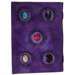 pranjals house Blue Leather Handmade Diary 100 Pages