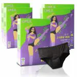 Lemme Be Period Panties for Women | Reusable Period Underwear 120 ML Capacity | Leak Proof Protection for Periods | 100% Breathable TPU Bamboo Fiber Z Drip Max Combo Packs (Pack Of 4, Medium)