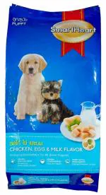 Indie Pet Making Your Pet Happier Smart Heart Puppy Dry Dog Food Chicken, Egg And Milk Flavour, 1.5 Kg