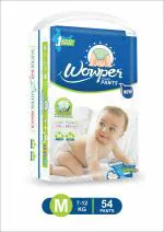 Wowper Fresh Pant Style Diaper New Medium (M) 54 Count (7-12 kg)