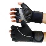 Vector X Black Leather Vx-Majestic Fitness Gloves - M