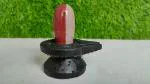 SHIVAM VASTU KALA SHIVLING ART Original Ardhanarishwar Narmadeshwar Narmada Stone Shivling Shiva Lingam BanaLingam Shiva Shakti Shivling for Home Daily Worship with Narmada Stone Jaladhari Base ( 2 Inch Lingam, 4 Inch Jaladhari)