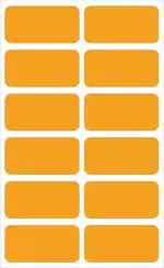 Blackdreams Orange Paper Ectangular Self Adhesive Paper Sticker Labels - 50 Mm X 25 Mm (Pack Of 300)