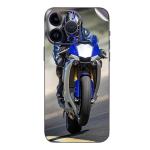 GADGETSWRAP Printed Vinyl Skin Sticker for iPhone 15 Pro Max - Super Blue Bike