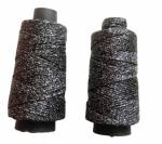 The Lovely Creations Black and Silver Knitting Yarn Crochet Thread (pack of 2)