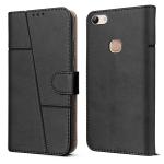 Jkobi Flip Cover Case for Vivo Y81 | Vivo Y83 (Stitched Leather Finish | Magnetic Closure | Inner TPU | Foldable Stand | Wallet Card Slots | Black)