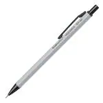 Scrikss Office Hexagon-R Mechanical Clutch Pen Pencil with 0.7mm Lead | Hexagonal Silver Barrel | Mini Interchangeable Eraser | Anodised Aluminum Body