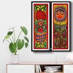 MAMTA DEVI ART AND CRAFT_Framed Madhubani Painting For Home & Office Wall Decoration & Gifting | Traditional Handmade Madhubani Art Painting for Wall Decor