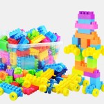 Vastate Building Blocks with Wheel/Smart Activity Train Blocks For Kids 60+pcs (Multicolor)