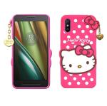 Coverage Rubber Hello Kitty with Golden Latkan Case Back Cove Perfect Fit for Vivo 1929 / Vivo _Y1s - Pink