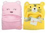 My NewBorn Baby Pink Meow and Yellow Tiger Wrapper (0-3 M)