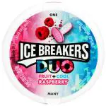 Ice Breaker Duo Fruit And Cool Mints, Raspberry, 36 G
