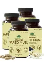 Saptamveda Organic Safed Musli 240 Capsules (Pack of 4)
