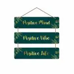Artvibes Positive Quotes Wooden Wall Hanger for Home Décor (WH_5310N)