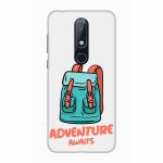 Prindear Nokia 6.1 Plus Mobile Hard Poly Carbonate Back Cover - Adventure Awaits