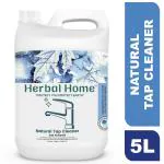 Herbal Home Natural Tap Cleaner Liquid | Hard Water Stain Remover for Tap & Kitchen | Limescale Remover - 5L