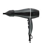 Ikonic Professional Pro 2100+ Hair Dryer 2000W, Black, 3 heat and 2 speed settings, Cool Shot, Low Noise Function Interchangeable Nozzles, Professional Styling, For Women and Men, All Hair Type