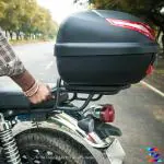 ZANA HONDA CB350 COMBO OFFER -TOP RACK WITH PLATE COMPATIBLE WITH PILLION BACKREST CB350 H'NESSS VERSION-2 PLIT SEAT/SINGLE SEAT -Front Disc Caliper Protector For CB350- Fog Light Mount for Honda CB350