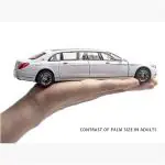 INCLUS SHOP Diecast Metal Model Car 1:24 Scale Maybach Toy Cars For Kids Sound Light And Pull Back, Black