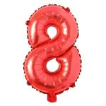 Festiko 40 Inch Red Large Numbers Balloon 8, Foil Helium Big Number Balloon Digital 8, Wedding, Bridal Shower, Engagement, Photo Shoot, Anniversary