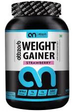 Abbzorb Nutrition Weight Gainer Powder Strawberry - 1000 g
