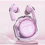 Tekfast Ultrapods Wireless LED Display in Ear TWS Earphone Crystal Transparent Bluetooth Headphone