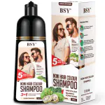 BSY Noni Dark Brown Hair colour shampoo -180 ml | No Ammonia | 3 in 1 - Hair Dye Shampoo, Conditioner for women | Noni Fruit Hair Dye for Men | 5 Minutes Hair Colour
