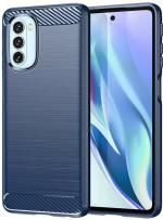 KrKis Moto G51 5G,Motorola G51 5G Blue Rubber Back Cover