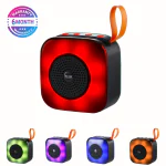 Woos Portable Bluetooth Speakers with Colorful Lights, Loud Sound, Small Bluetooth Speaker with Wireless Stereo Pairing (Multi)