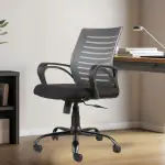 Newturn Boom Low Back Revolving Office Chair Grey