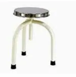 PSRUXE SURGICS Doctors Patients Stool for Hospital use Medical Seating Stool Round top Stainless Steel