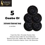 KRIHENCY COSMOPLUS Activated Charcoal Nourishing bathing Soap - Combo pack of 5 (100 GRAM EACH)