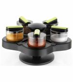 AMAZING MALL Plastic Spice Storage Container Airtight Unbreakable Storage Spice Rack for Kitchen