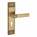 GreenLive C-605 | 9 inches Mortice Door Handle Set with Lock Body | Finish: A.E | with Screw & Lock Body & Key Cylinder BSK 70 MM Mortise Door Lock