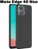 XOVO Back Cover for MOTO Edge 40 NEO, MOTOROLA Edge 40 NEO 5G, MOTOROLA Edge 40 NEO (Black, Camera Bump Protector)