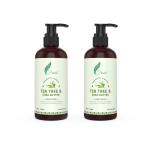 Frescia Tea Tree & Shea Butter Conditioner| Effective for Dandruff & Hair Fall Control & Restoring Shine| Hydrating & Nourishing| Tangle Free Smooth Healthy Hair| No Sulphate Paraben | All Hair Type Conditioner For Men & Women, 200ml x 2 | Pack of 2