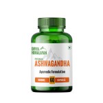 Divya Himalayan Ashwagandha 1000MG Capsules for Strength, Stamina & Stress Relief (60 Capsules)