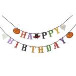 Festiko Halloween Happy Birthday Banner Birthday Party Decorations, Halloween 1st Birthday Halloween Fireplace Home Decor