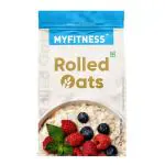 MYFITNESS Rolled Oats, 900 g | Rich in Protein and Fibre | 100% Natural Grain | Healthy Snack | Nutritious Breakfast | Easy to Cook | No Added Sugar | Zero Trans Fat | Cholesterol Free