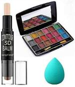 Lenon Beauty Concealer Bronzer Highlighter Stick 3D Contour Balm And Mini Eyeshadow Pallete (3 Items in the set)