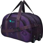 FEDRA Purple Polyester Strolley Duffel Bag - 40 L