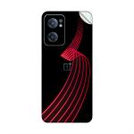 GADGETSWRAP Printed Vinyl Skin Sticker for OnePlus Nord CE 2 (5G) - Red Waves