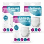 Smilepad XL Size Baby Diaper Pants | Best Diapers for 12 to 17 Kg Baby - Pack of 3 (126 Diapers)