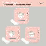 Cotton Hugs Anion Pads From Women to Women For Women, Super Absorbent Fea Ther Soft Chlorine Free (PC - 3)