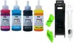 INK POINT HP Cartridges 802, 678, 901, 818, 21, 22, 680, 27, 703, 704, 803, 685, 862, 920, 808, 960 Multicolor Ink Bottle 100 ml pack of 4