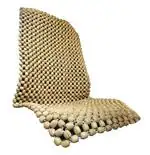 Q1 Beads XXLBeige Wood car bead seat cover cushion for swift, Creta, baleno, Tiago, Polo, Dzire, Etios, chair, truck, sofa, SUVs, i10, i20, Triber, XUV 500, WagonR, innova, duster, figo, santro, city, Ertiga, Seltos, ciaz