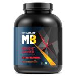 MuscleBlaze Weight Gainer with Added Digezyme (Chocolate, 2 kg / 4.4 lb, 20 Servings)