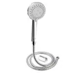 Cliquin KSHS2312 ABS Hand Shower 5 Flow with SS-304 Grade 1.5 Meter Flexible Hose Pipe and Wall Bracket Handheld Hand Shower (Wall Mount Installation Type)