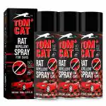 Tom CAT Highly Effective No Entry Rat Repellent Spray for Cars | Non- Toxic Rat Repeal Spray |2X Advance Formula |No Entry for Rats in Vehicles| Mask & Gloves are Included| Pack of 3 (200 ML Each)