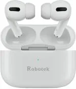 Robotek TWS Earbuds, 17H Playtime, 13mm Drivers, IPX5, Bluetooth v5.1, Bluetooth Headset Bluetooth Headset (White, True Wireless)
